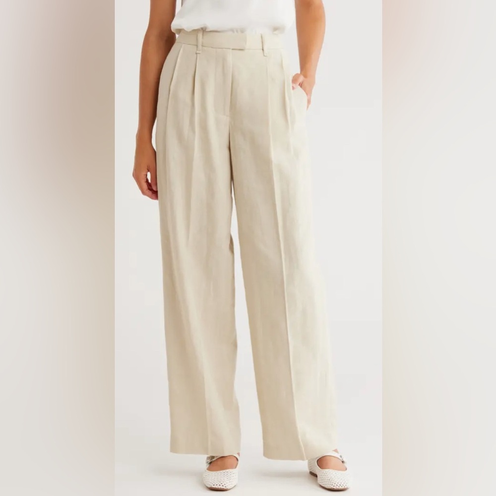 NWT Rag & Bone Portia Linen Pants in Sand